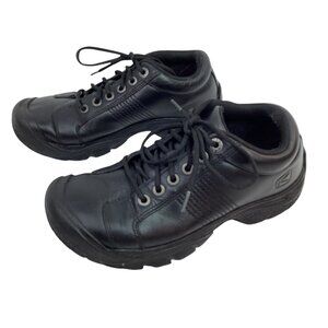 Keen Utility PTC Mens 8 Oxford Low Top Leather Lace-Up Work Shoes Black